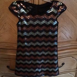 Pippa & Julie girls sequin dress